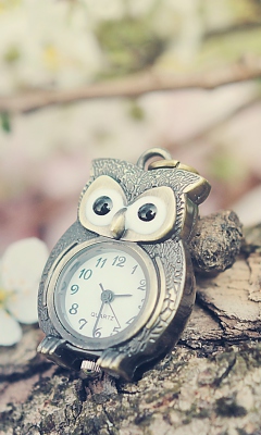 Screenshot №1 pro téma Vintage Owl Watch 240x400