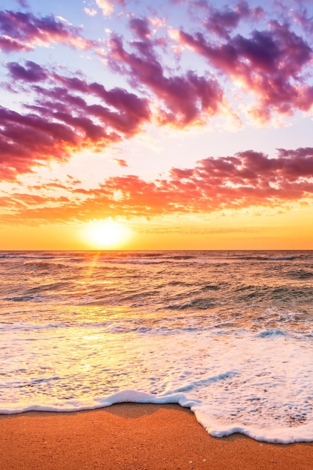 Das Unbelievable sunset Wallpaper 640x960