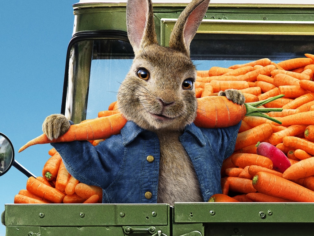 Обои Peter Rabbit 2 The Runaway 2020 1024x768