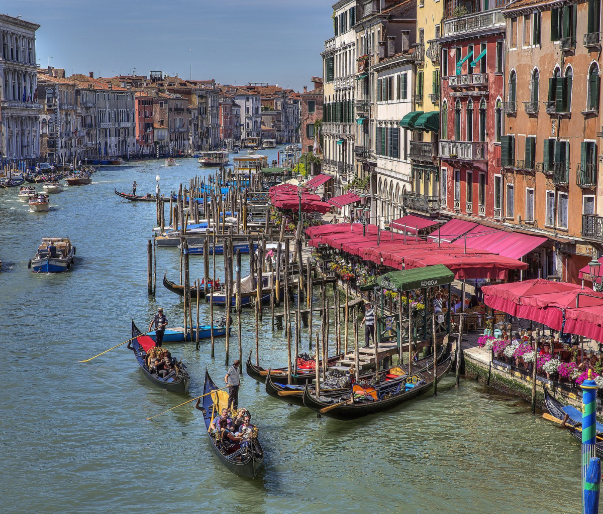 Fondo de pantalla Venice Canals Painting 1200x1024