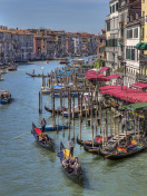 Обои Venice Canals Painting 132x176