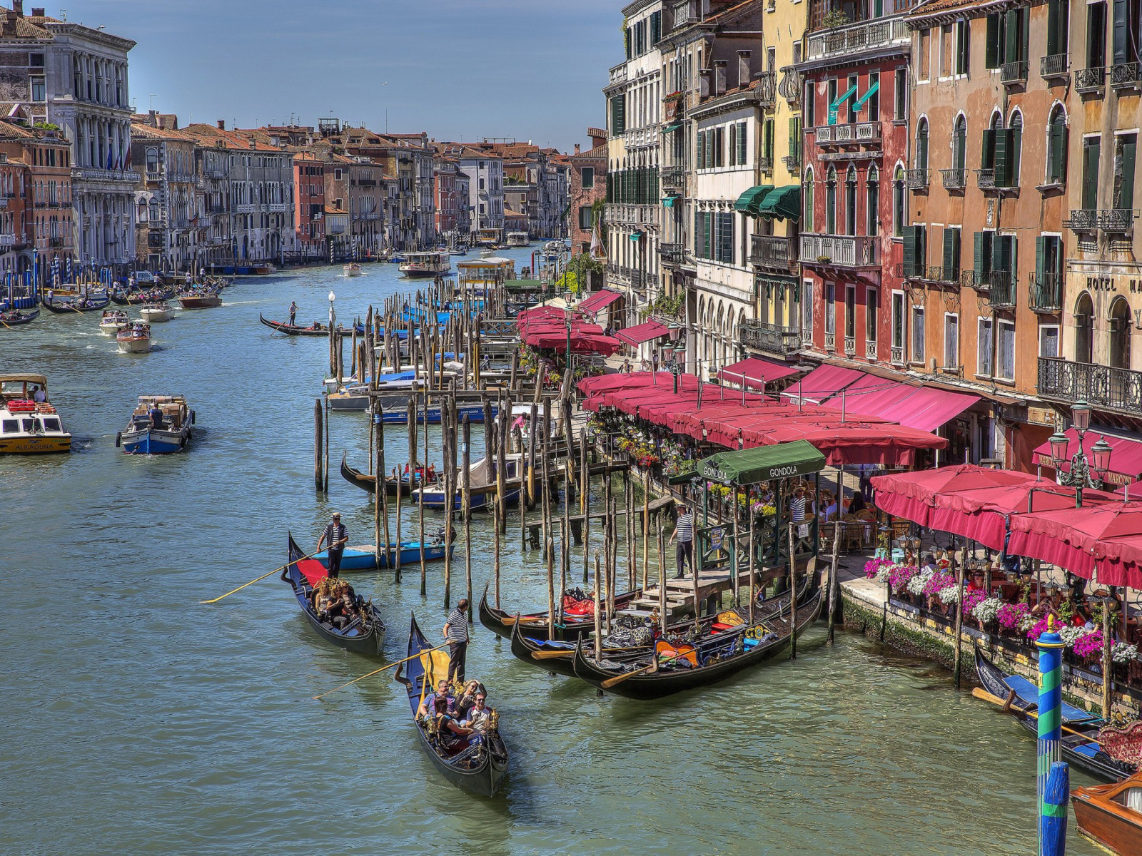 Fondo de pantalla Venice Canals Painting 1600x1200