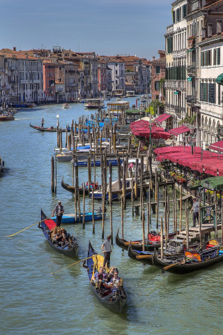 Venice Canals Painting wallpaper 320x480