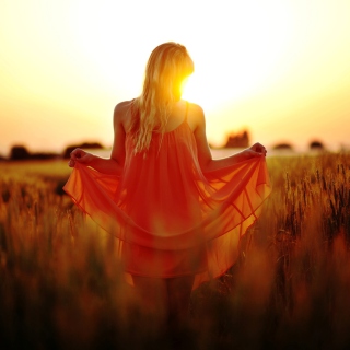 Sunset Girl - Fondos de pantalla gratis para 1024x1024