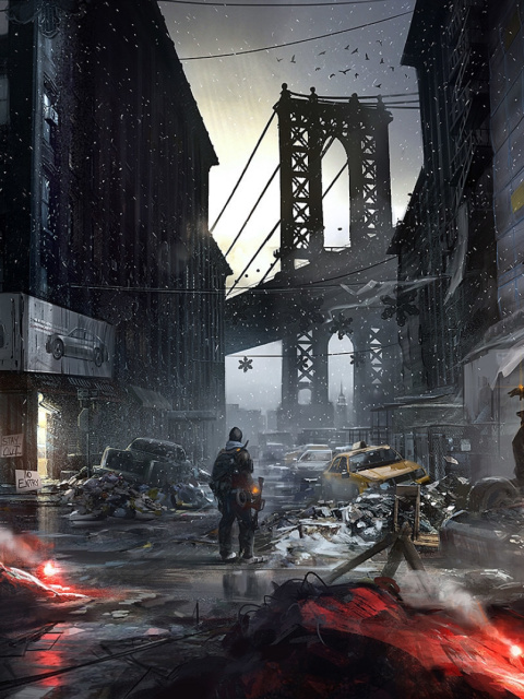 Das Tom Clancy's The Division Wallpaper 480x640