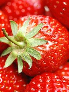 Strawberries wallpaper 240x320