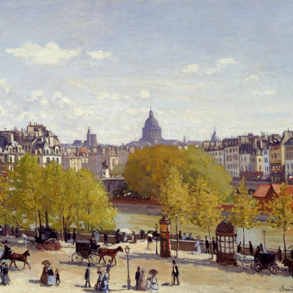 Fondo de pantalla Claude Monet - Quai du Louvre 1024x1024