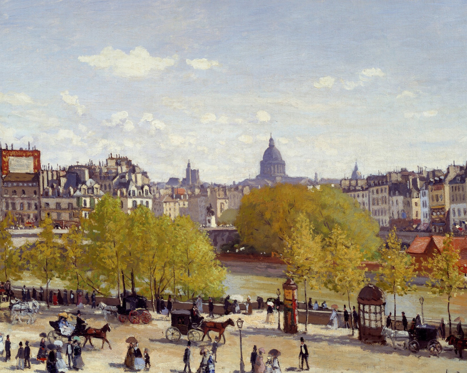 Screenshot №1 pro téma Claude Monet - Quai du Louvre 1600x1280