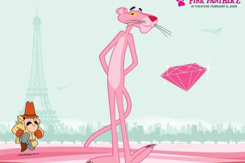Fondo de pantalla Pink Panther 480x320