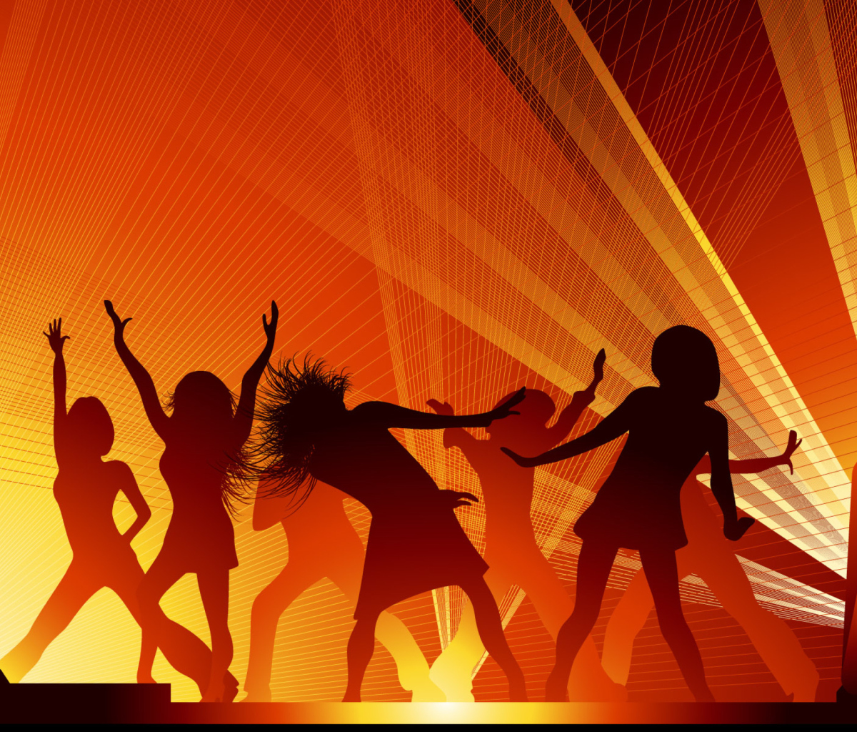 Disco Party wallpaper 1200x1024