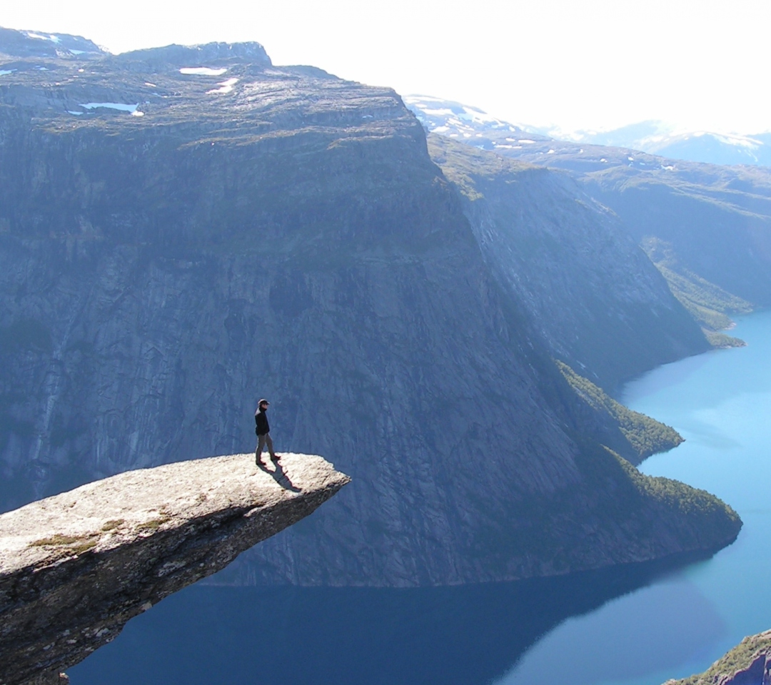 Das Norway Fjord Aeral View Wallpaper 1080x960