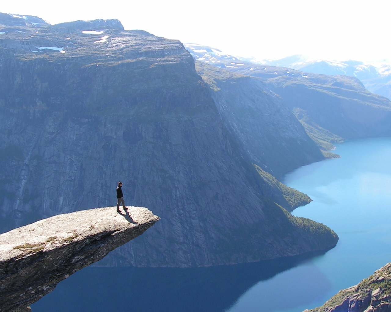 Das Norway Fjord Aeral View Wallpaper 1280x1024