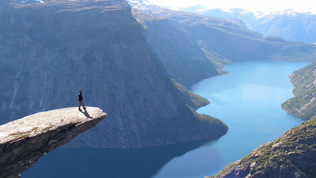 Norway Fjord Aeral View wallpaper 1280x720