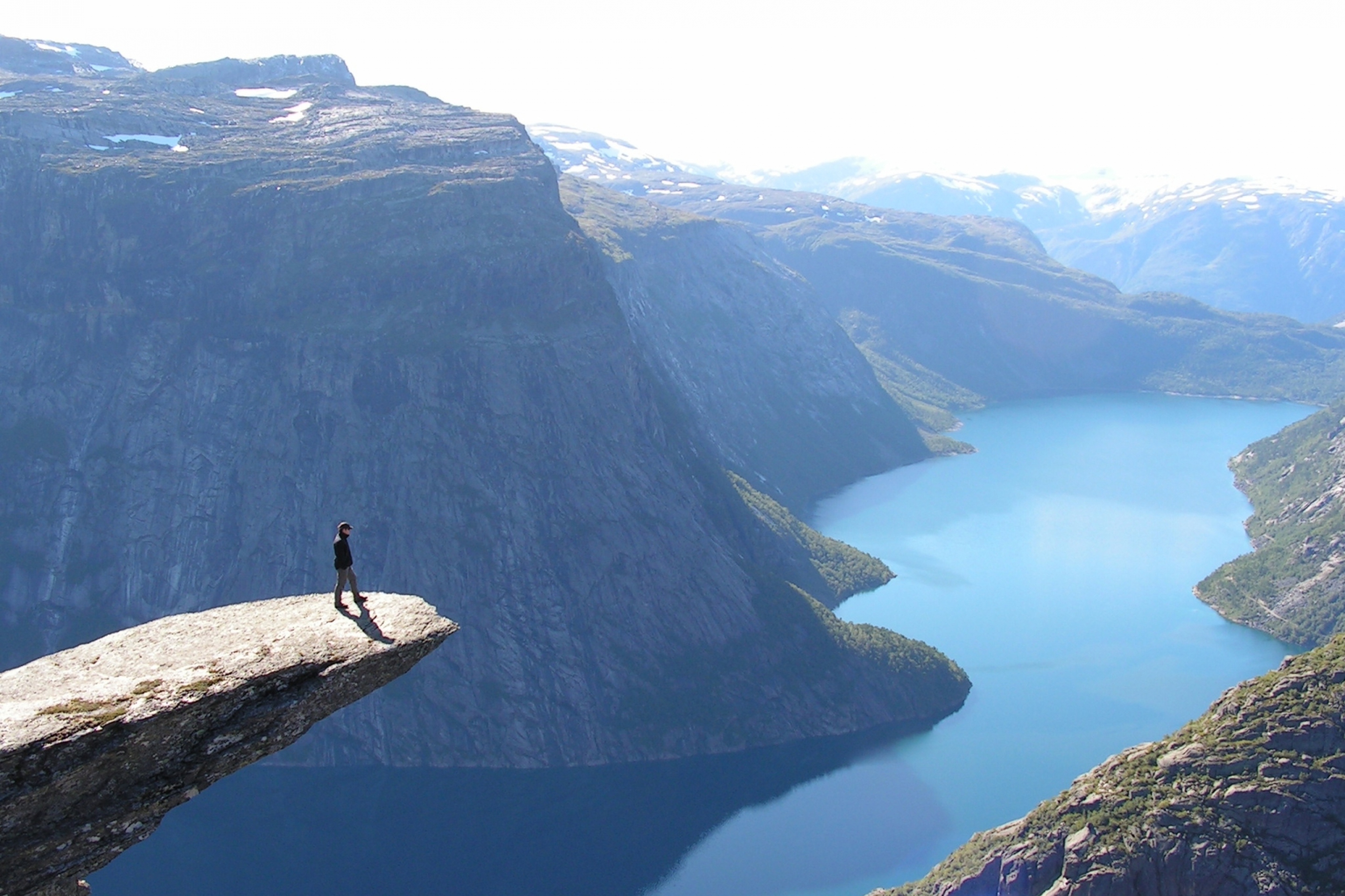 Обои Norway Fjord Aeral View 2880x1920