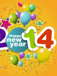 Fondo de pantalla Happy New Year 2014 240x320