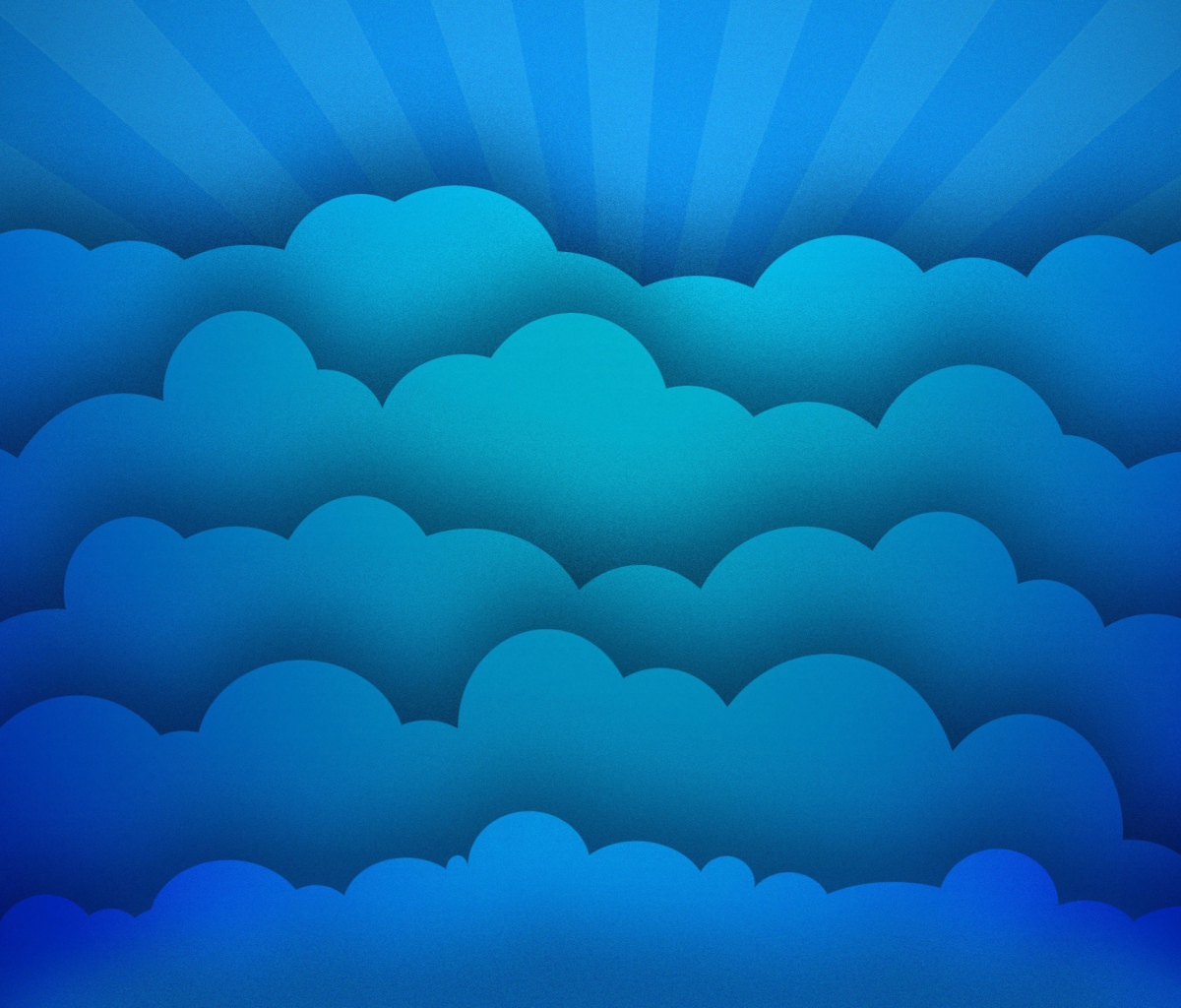 Blue Clouds wallpaper 1200x1024