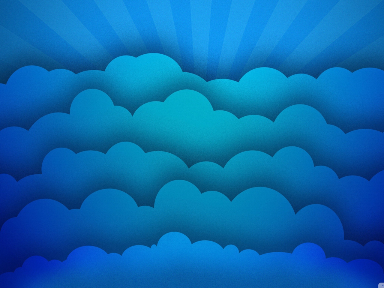 Blue Clouds wallpaper 1280x960