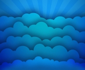 Das Blue Clouds Wallpaper 176x144
