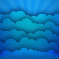 Blue Clouds wallpaper 208x208