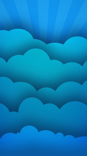 Das Blue Clouds Wallpaper 360x640