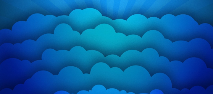Blue Clouds wallpaper 720x320