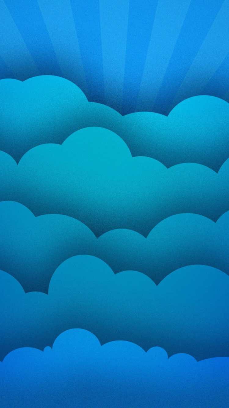 Das Blue Clouds Wallpaper 750x1334