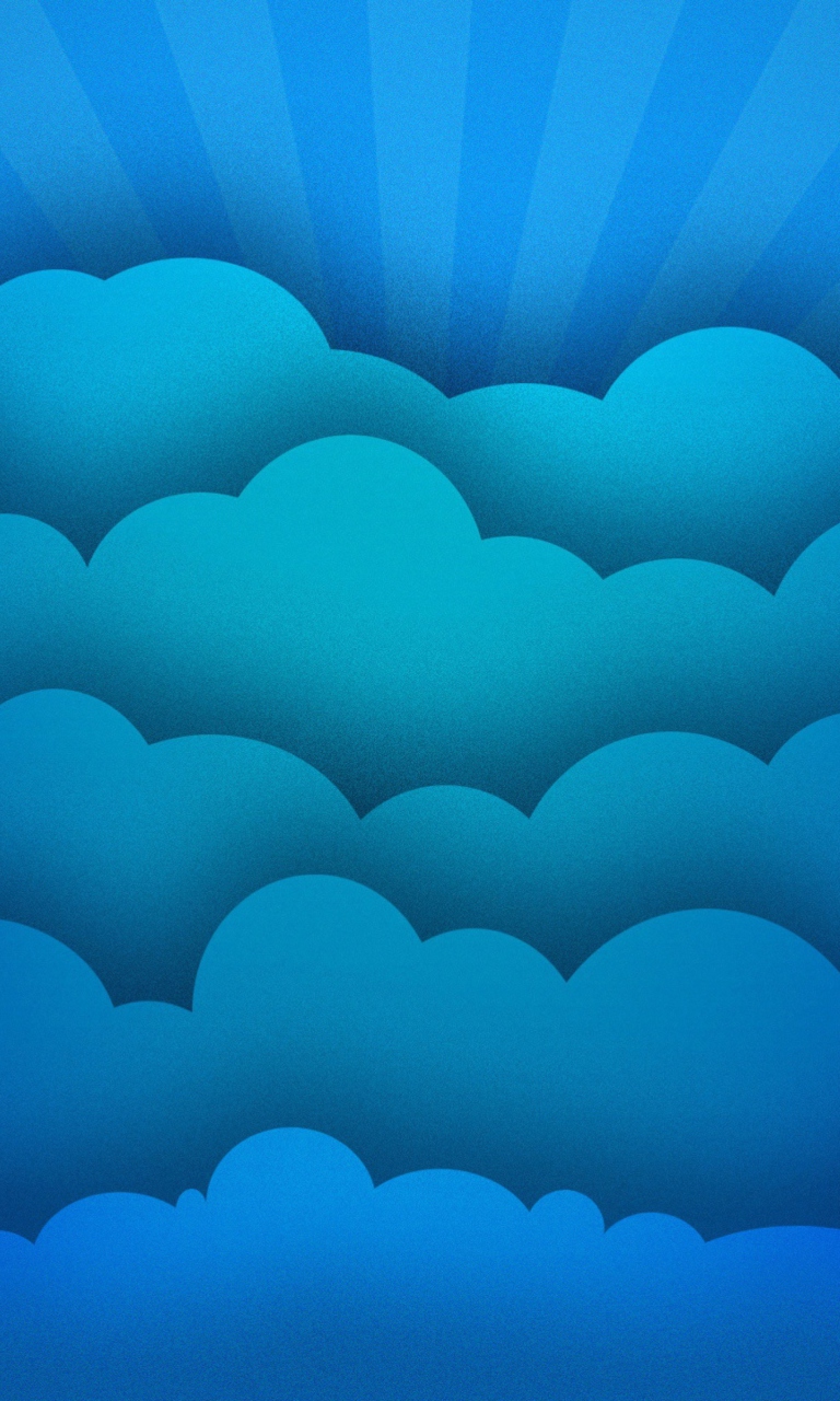 Das Blue Clouds Wallpaper 768x1280