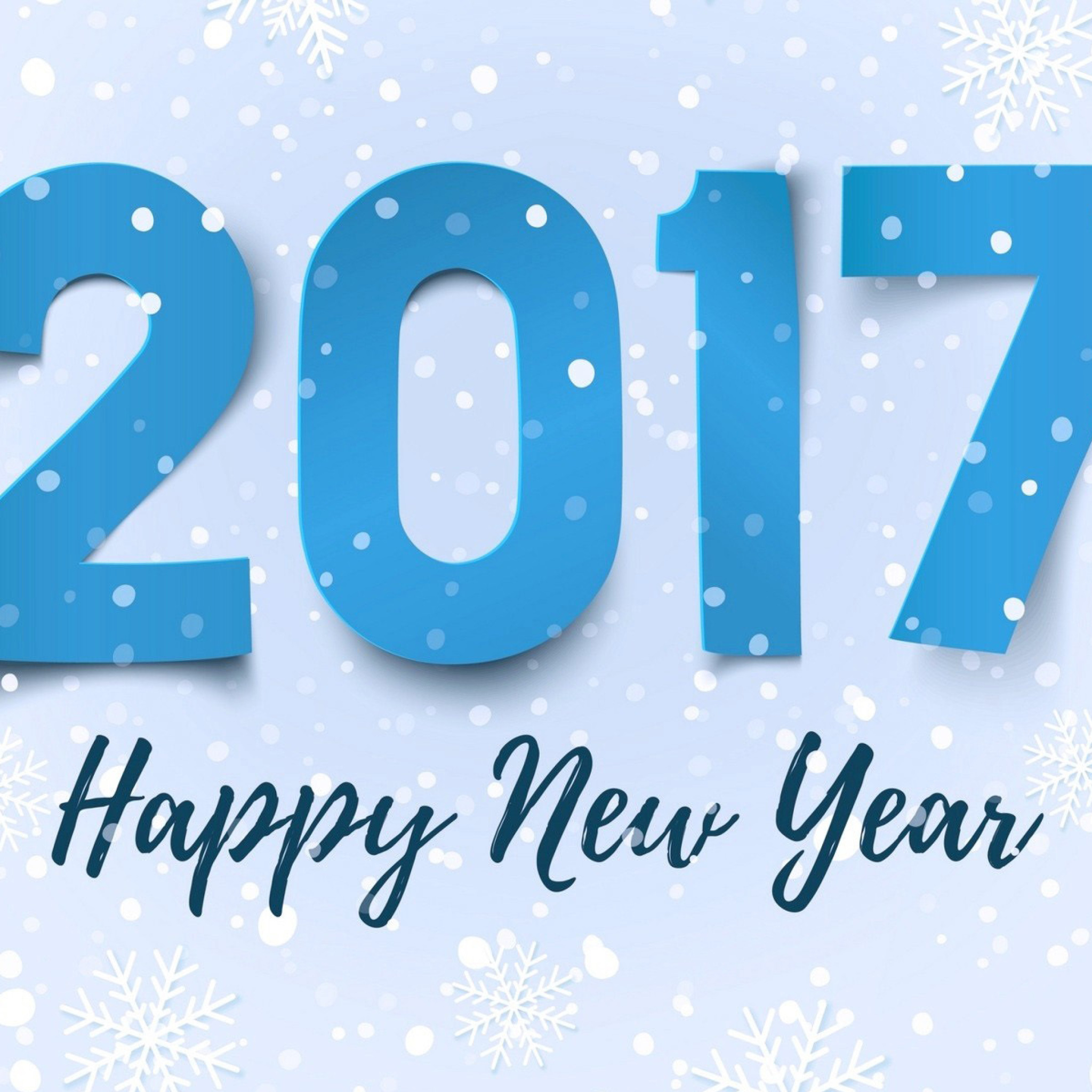 Happy New Year 2017 wallpaper 2048x2048