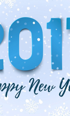 Das Happy New Year 2017 Wallpaper 240x400
