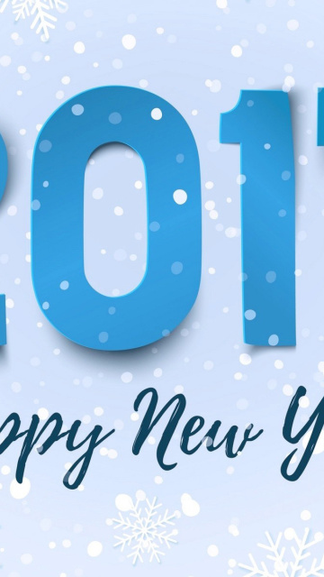 Das Happy New Year 2017 Wallpaper 360x640