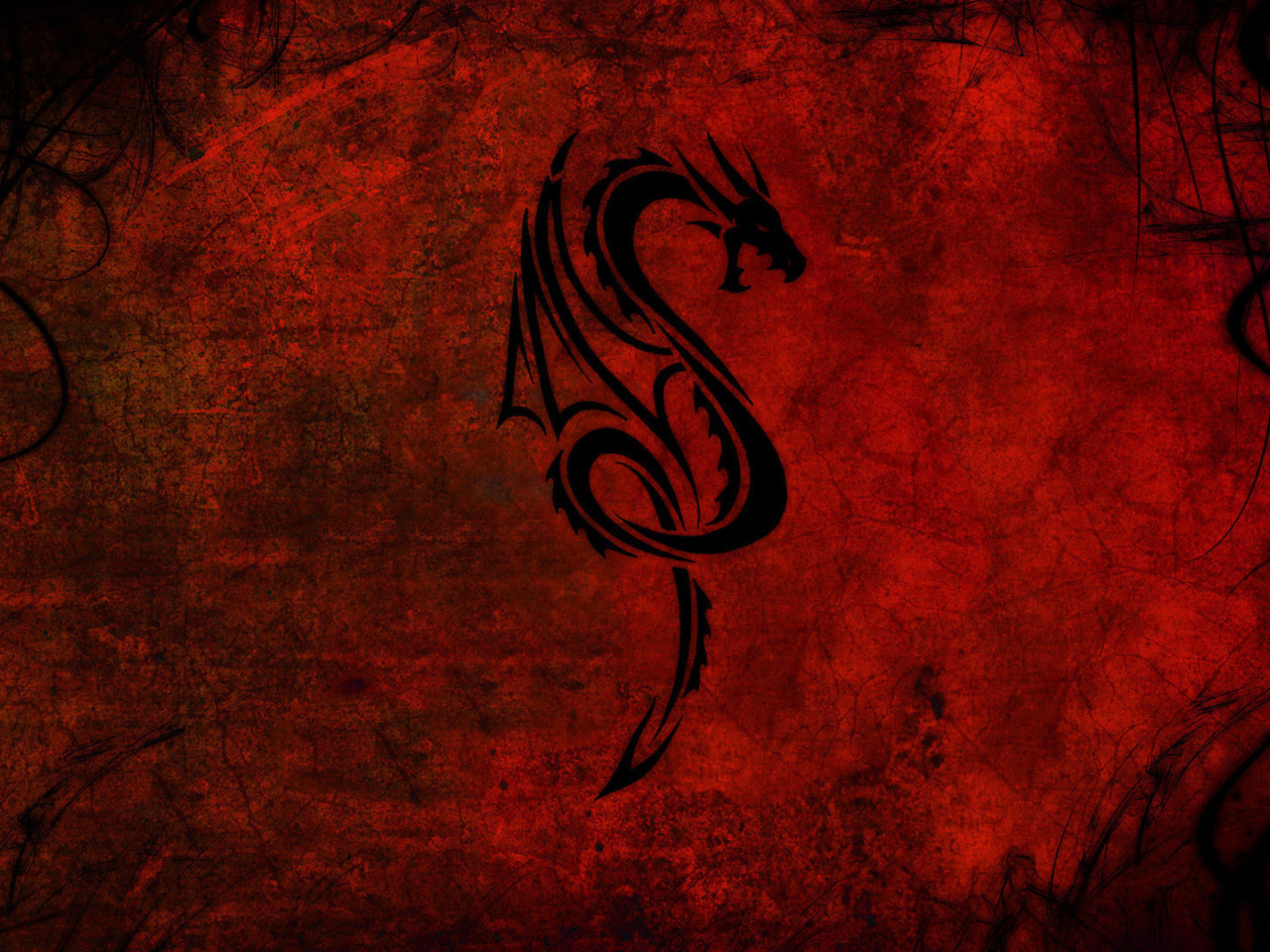 Das Tribal Dragon Wallpaper 1280x960