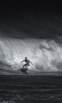 Big Wave Surfing wallpaper 240x400