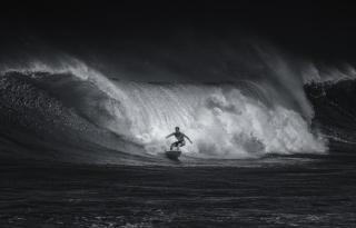 Big Wave Surfing Background for Android, iPhone and iPad