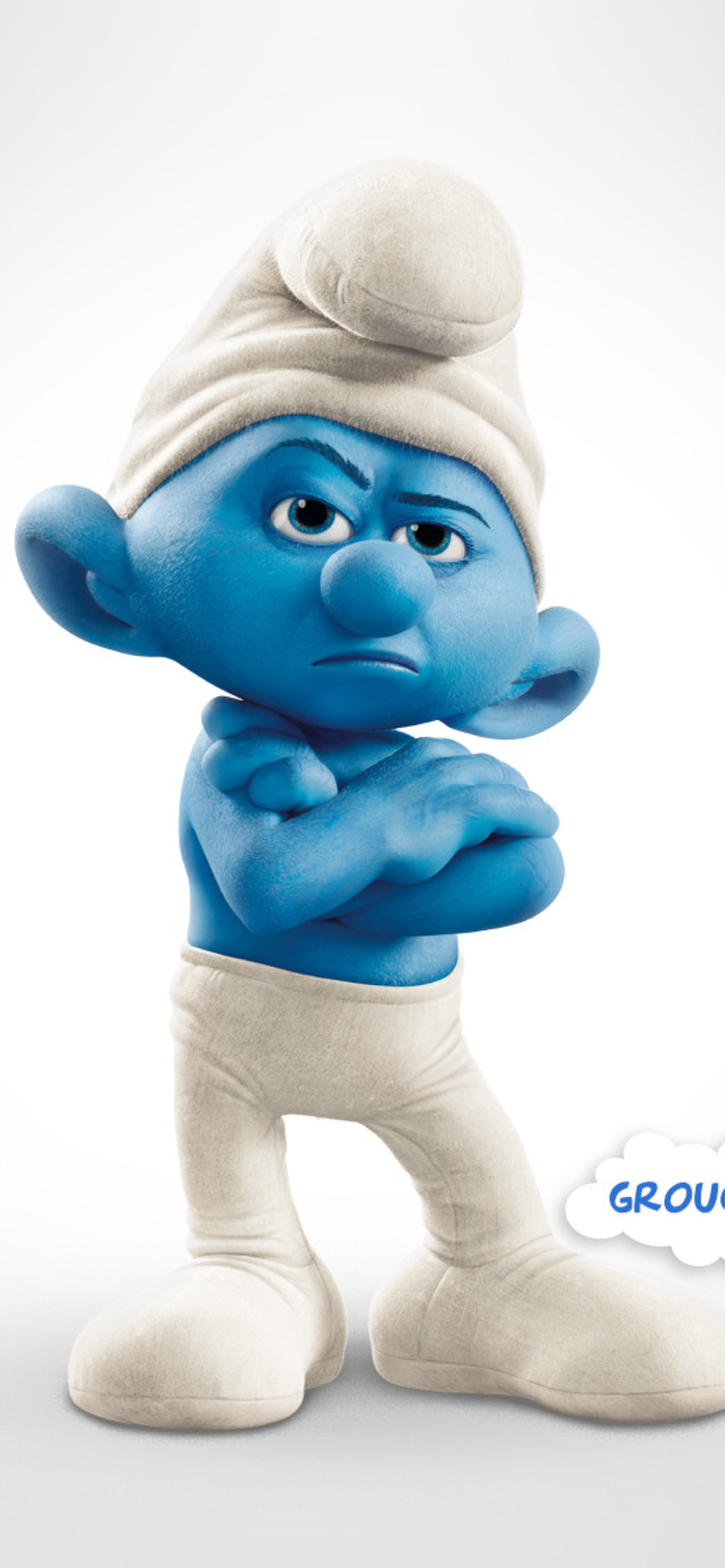 Grouchy The Smurfs 2 wallpaper 1170x2532