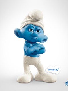 Grouchy The Smurfs 2 wallpaper 240x320