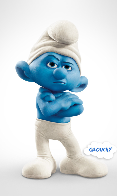Grouchy The Smurfs 2 wallpaper 480x800