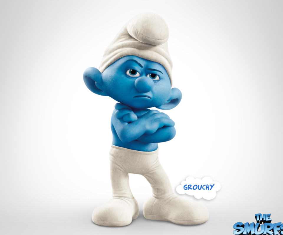 Обои Grouchy The Smurfs 2 960x800