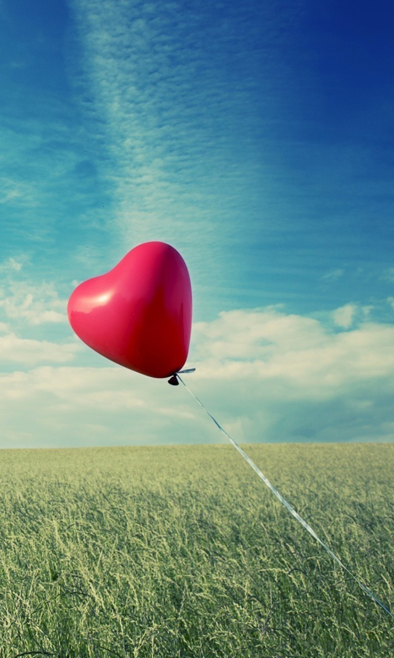 Flying Heart wallpaper 768x1280