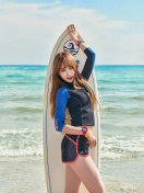 Fondo de pantalla Korean Surfer Girl 132x176
