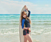 Das Korean Surfer Girl Wallpaper 176x144