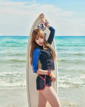 Korean Surfer Girl wallpaper 176x220