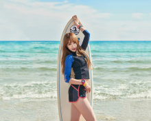 Fondo de pantalla Korean Surfer Girl 220x176