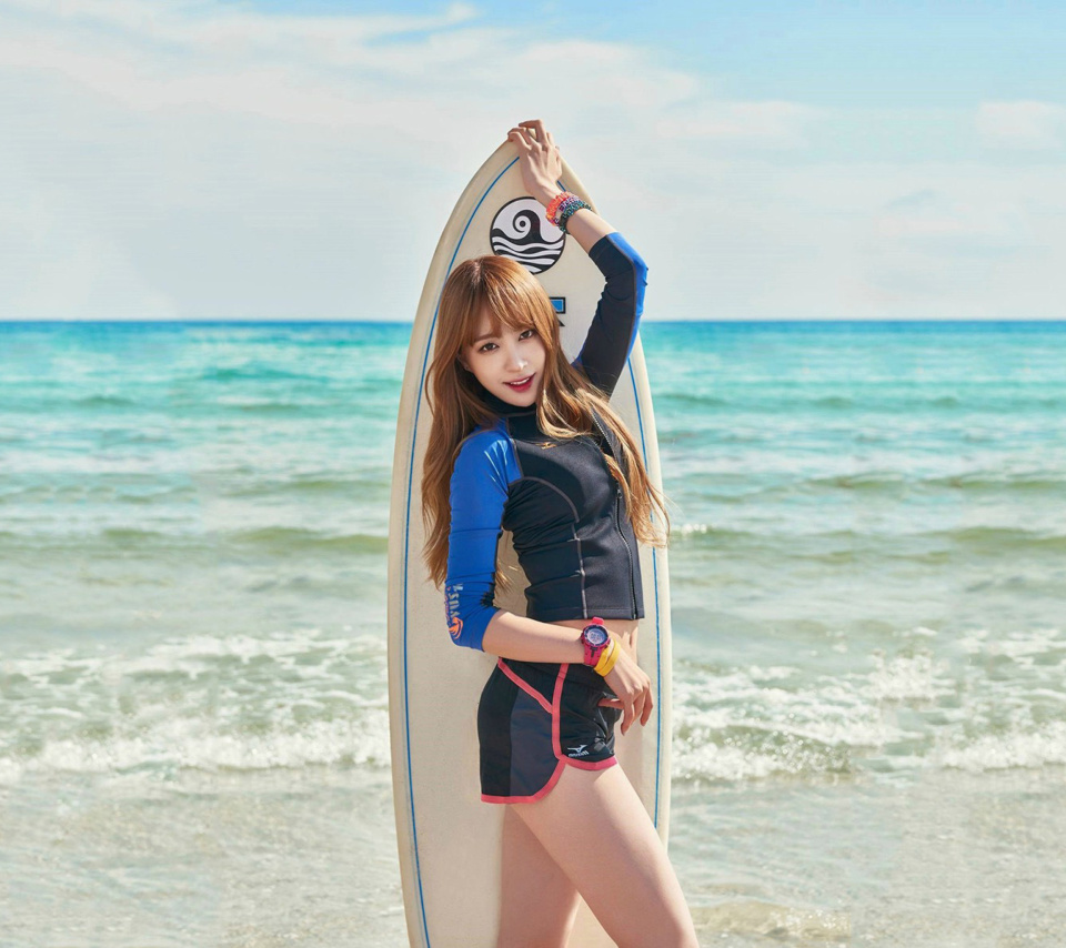 Fondo de pantalla Korean Surfer Girl 960x854