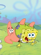 Das Spongebob And Patrick Star Wallpaper 132x176