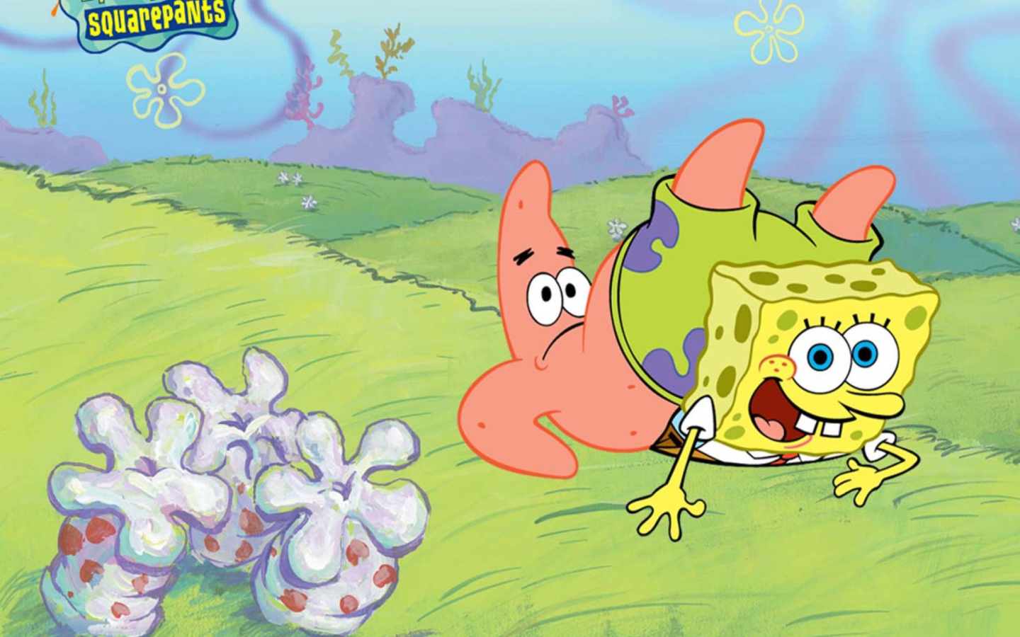 Fondo de pantalla Spongebob And Patrick Star 1440x900
