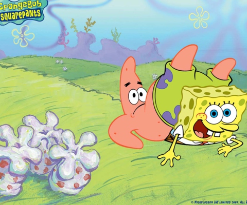 Sfondi Spongebob And Patrick Star 480x400
