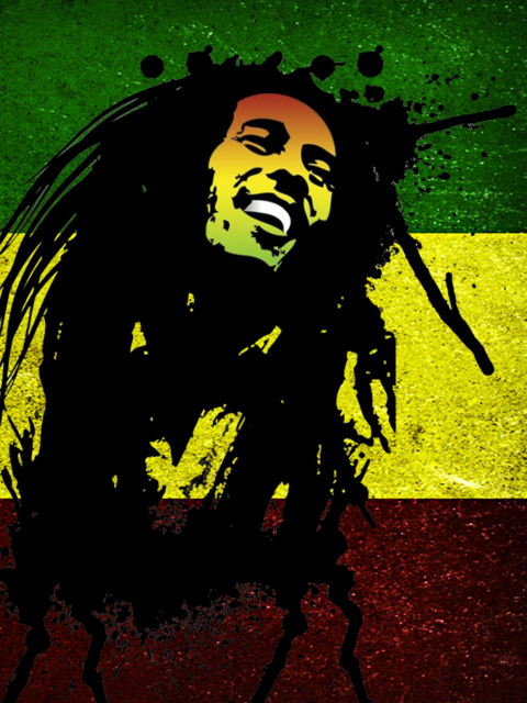 Sfondi Bob Marley Rasta Reggae Culture 480x640