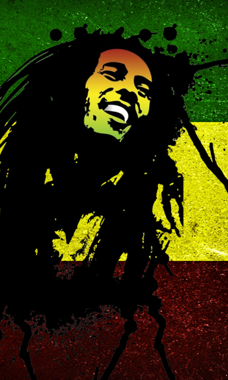 Fondo de pantalla Bob Marley Rasta Reggae Culture 768x1280