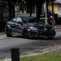 Fondo de pantalla Mercedes Benz CLK 63 AMG Black Series 208x208