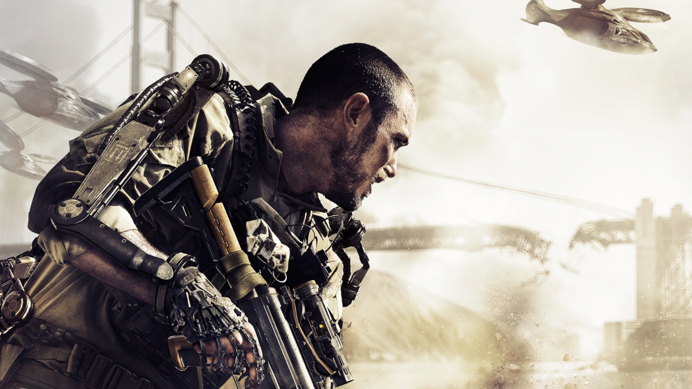 Das Call Of Duty Advanced Warfare Wallpaper 1366x768